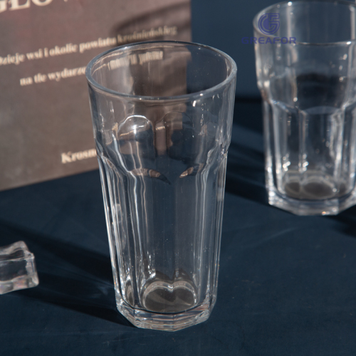 hot sale custom logo good quality restaurant water glass