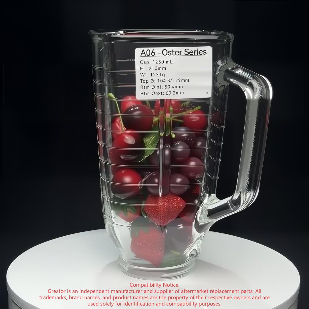 Huijing Glass-Greafor Blender spare parts brand compatibility chart