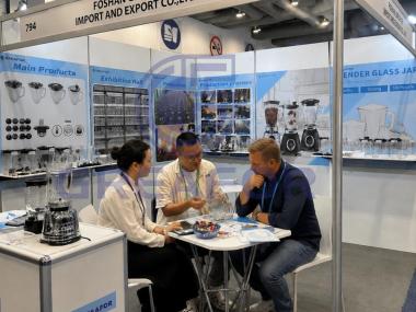 Greafor Mexico Expo 2025 blender glass jar supplier exhibition booth