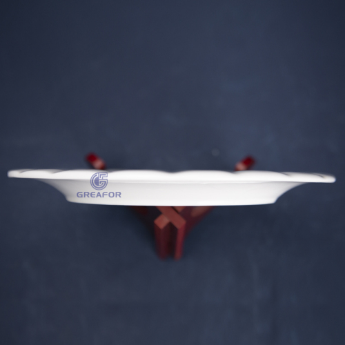 China factory marble design OEM ODM free sample round luxury dinner porcelain ceramic dishes