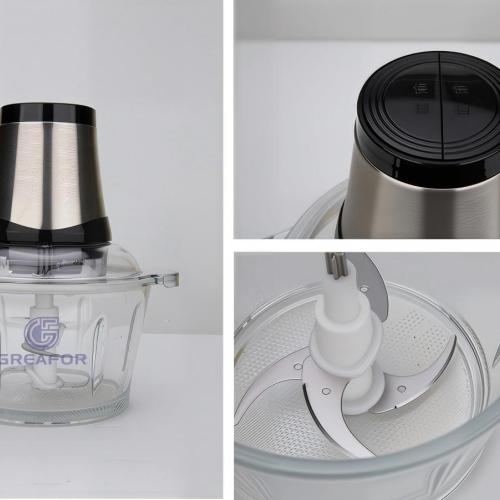 Household Electric Meat Chopper with Glass Bowl M107 | Factory Direct Manufacturer